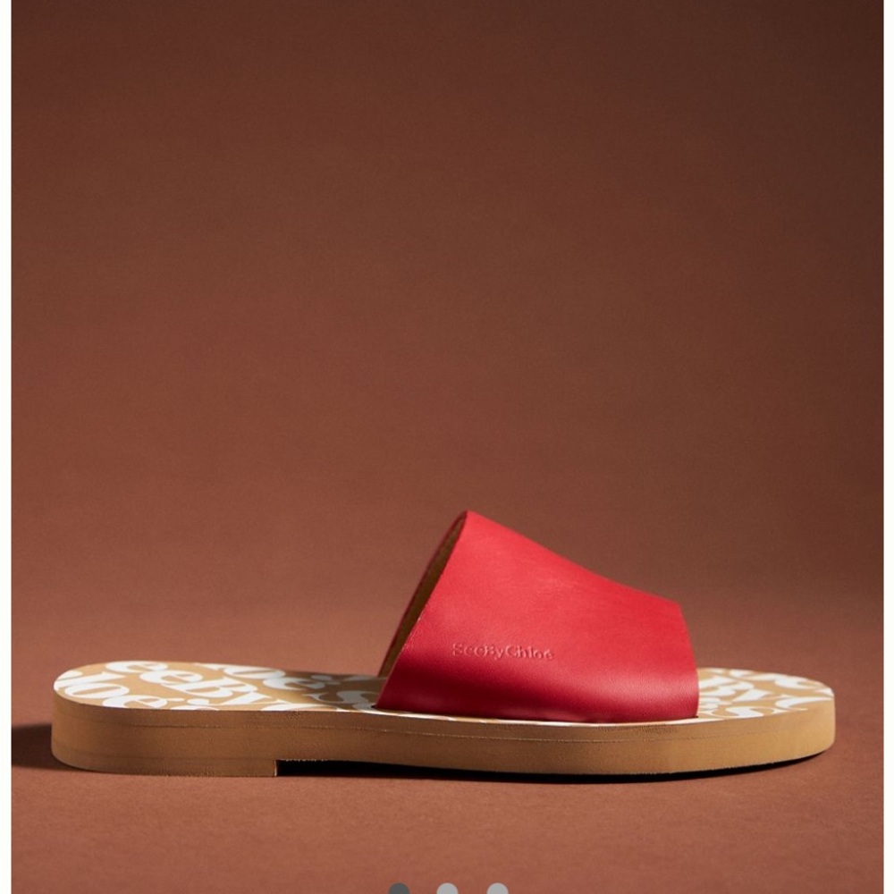 See by Chloe Essie Sandals, Red, Size US 8-8.5, New in Box